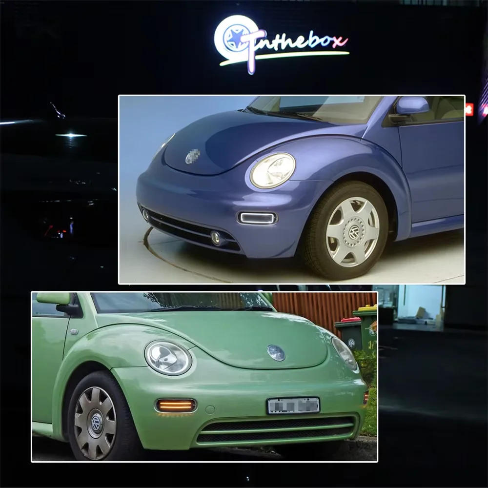 Янтарные динамические светодиодные передние указатели поворота автомобиля с