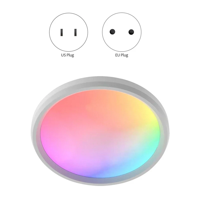 

Умный потолочный светодиодный RGB светильник, лампа с Wi-Fi и голосовым управлением через приложение, с Alexa светильник s для украшения гостиной
