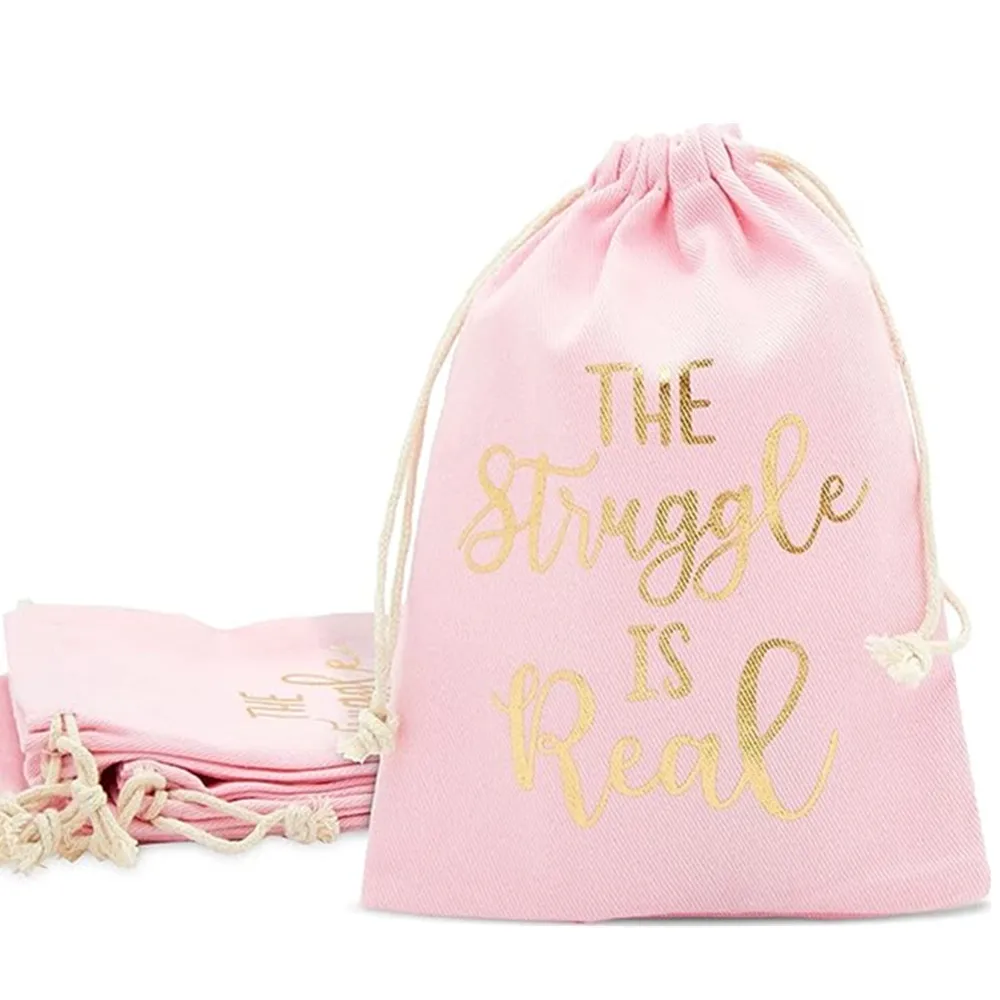 Оригинальные блестящие подарочные сумки для девичника аксессуары детей 12 штук