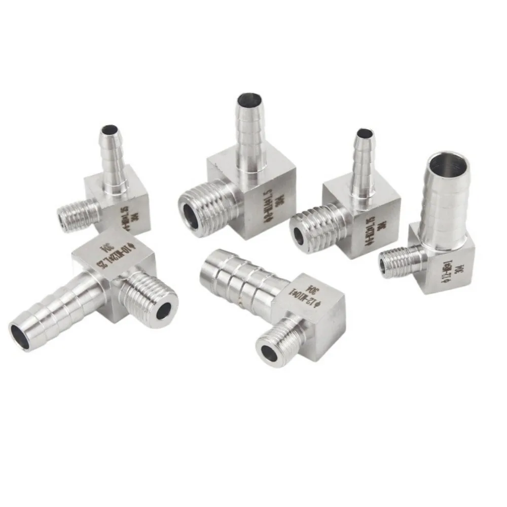 

Угол коленчатого угла 90 градусов M8 10 12 14 16 18 20 22 Metrci Male x 6-19 мм Штук для шланга Переходник для фитинга из нержавеющей стали 304