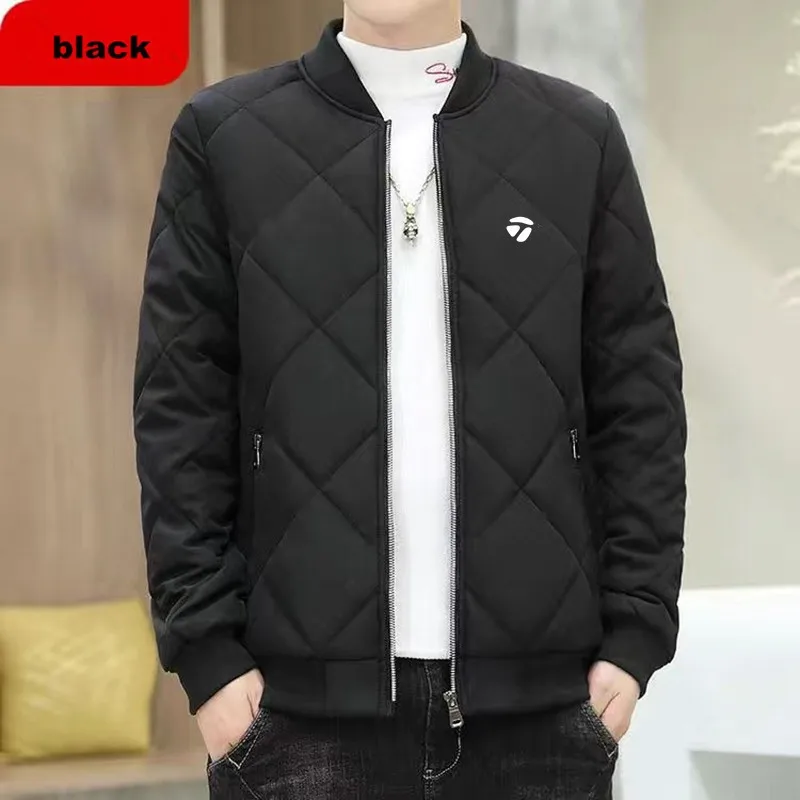 Winter clothing Men Thick Fur Keep Warm Golf Jackets Korea Fashion Stand-up Collar Cotton Clothes Joker Casual man Bomber Jacket