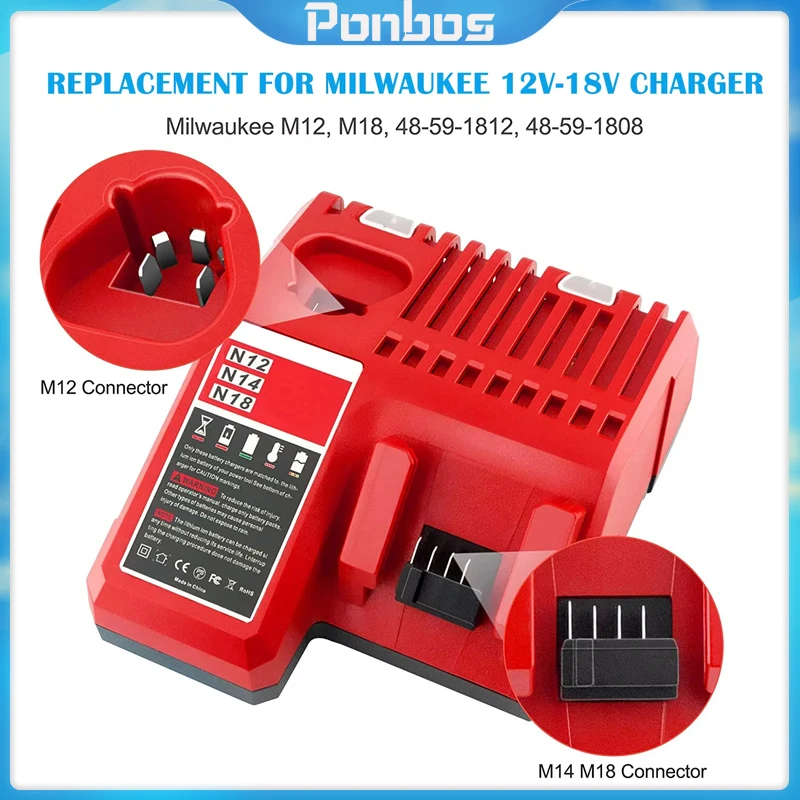 Применяется для быстрой комбинированной зарядки Milwaukee M12-18FC зарядное устройство