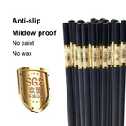 Одна пара высококачественных портативных палочек для еды, многоразовая посуда, корейские Семейные палочки для суши, Нескользящие и устойчивые к плесени