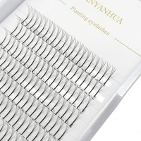 3d5d6d8d 0 07mm premade fans long stem eyelash cddd curl soft individual clusters long roots eyelashes extensions 10 16mm