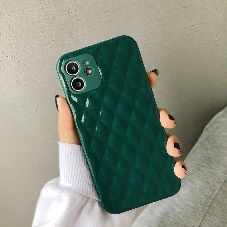 

New Style Solid Color Cell Phone Case For iPhone 11 12 Mini Pro Max X XS MAX XR 7 8 6S Plus Shockproof Frame Protection Covers