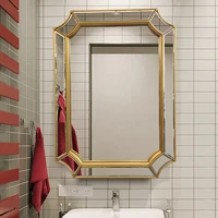 large decorative mirror wall bathroom vintage glass vanity aesthetic decorative mirror bathroom spiegel house decoration