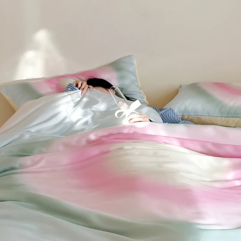 Good Night Cat Ins Sle Smudges Love 50-х предметный хлопковый комплект из четырех предметов