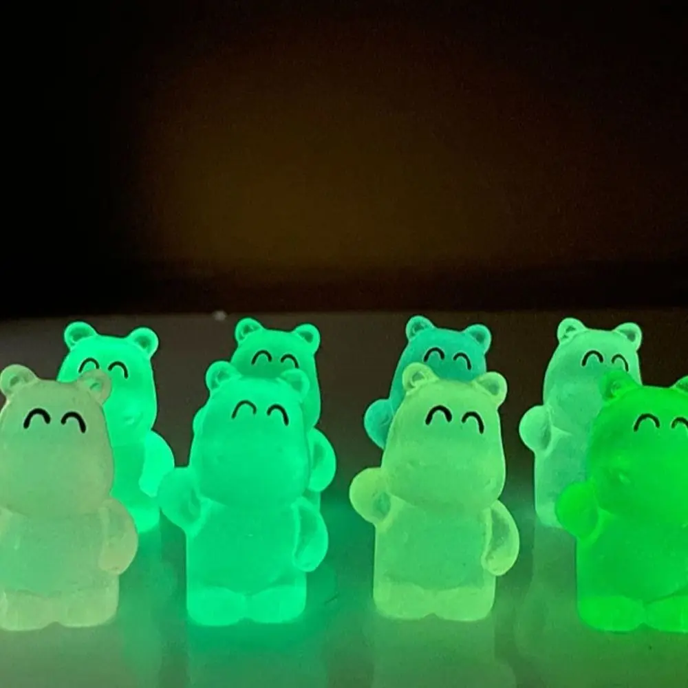 Angry Baby Hippo Мини-Бегемот Светящийся Орнамент Надувная Свинья Смола Бегемот Кукла