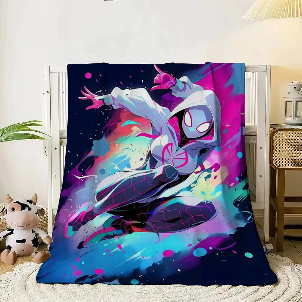 Тонкое фланелевое одеяло с мультяшным принтом Человек-паук. Мягкое теплое