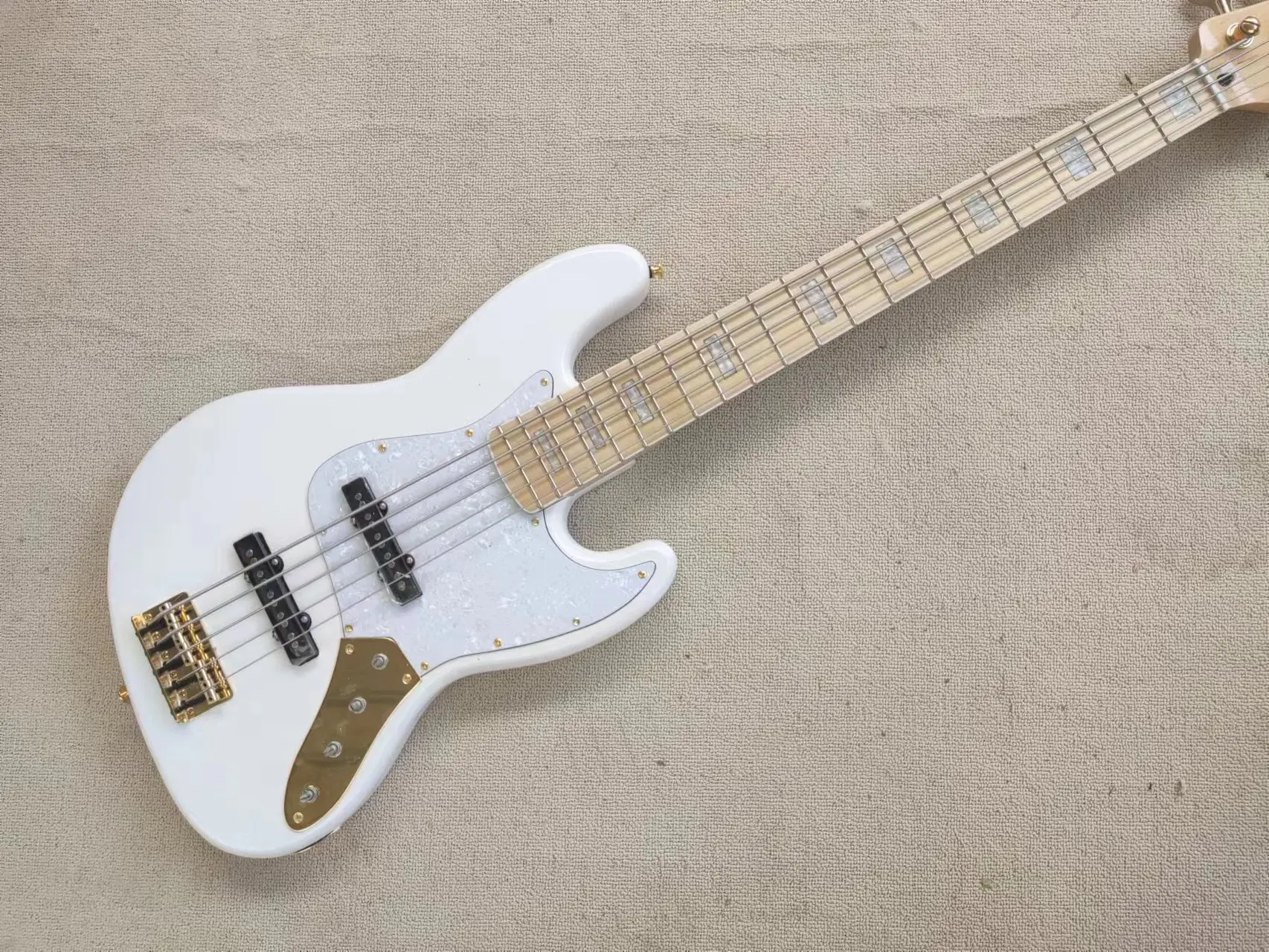 

Высококачественное 5 string джазовый электрический бас, активное электронное оборудование, Золотое оборудование, бесплатная доставка