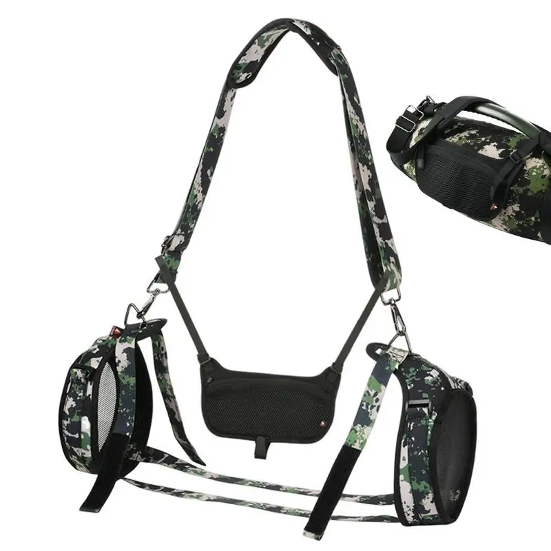 

Wireless Speaker Case Soft Cloth Cover With Strap Carabiner For JBL Boombox 3 Generation Audio Storage Case Wireless Speaker Bag