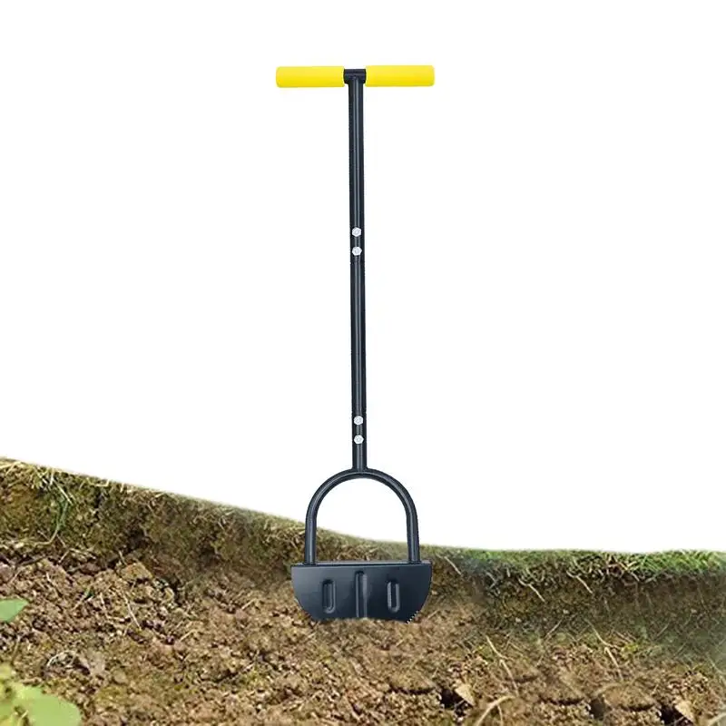 

Serrated Edger Lawn Tool Half Moon Edger Handheld Saw-Tooth Garden Edger With Steel Blade Long Handle Grass Saw Cutter For Court