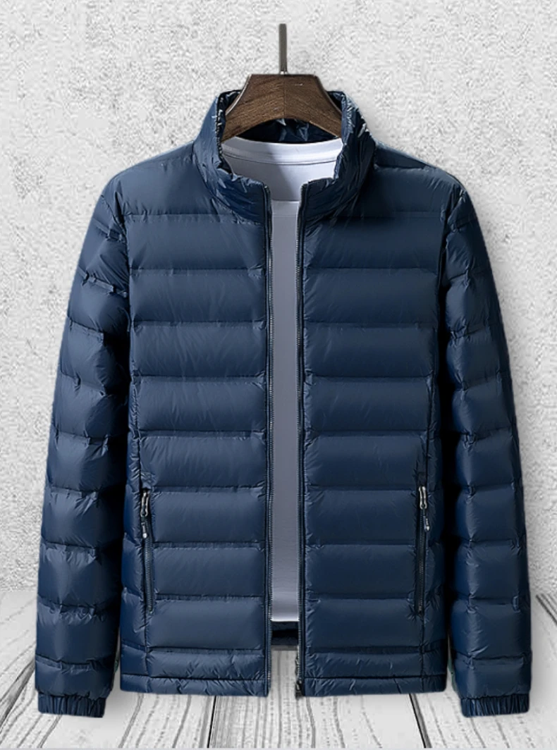 Мужской зимний пуховик на утином пуху