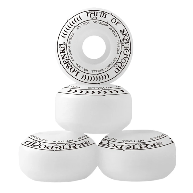 

4Pcs 52Mmx30mm 95A Skateboard Wheels PU Double Rocker Wheels Downspeed Sliding Wheels Skateboard Accessories