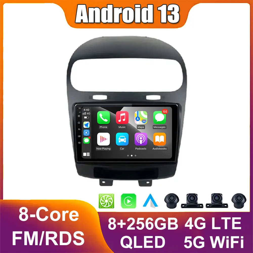 

Android 13 для Fiat Freemont 2012-2020, автомобильное стерео радио, мультимедийный плеер, GPS-навигатор, Carplay Auto IPS DSP WIFI Bluetooth