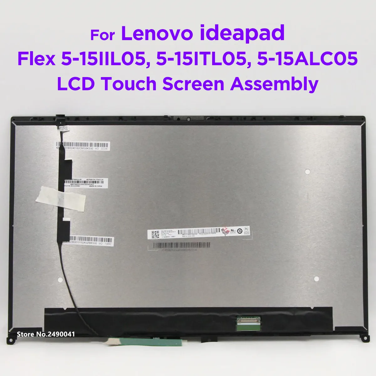 

15,6 ЖК-сенсорный экран дигитайзер в сборе для Lenovo Ideapad Flex 5-15IIL05 5-15ITL05 5-15ALC05 81X3 82HT 82HV 5D10S39643