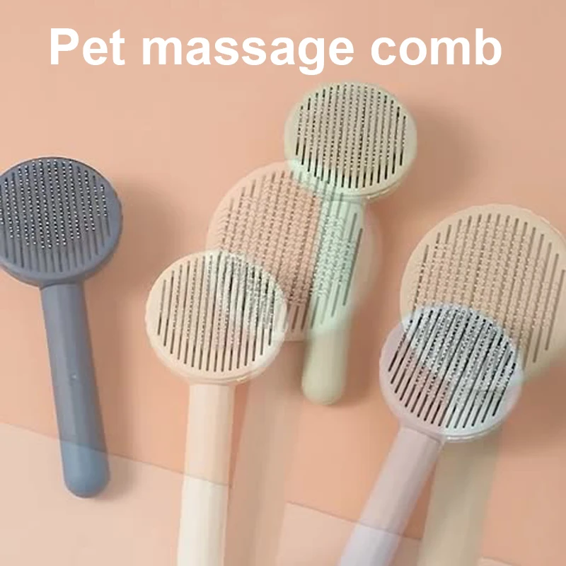 

Pet Cat Brush Self Cleaning Hair Removes Slicker Brush For Cats Dogs Pet Hair Removal Comb Pets Grooming Tool Cat Accessories