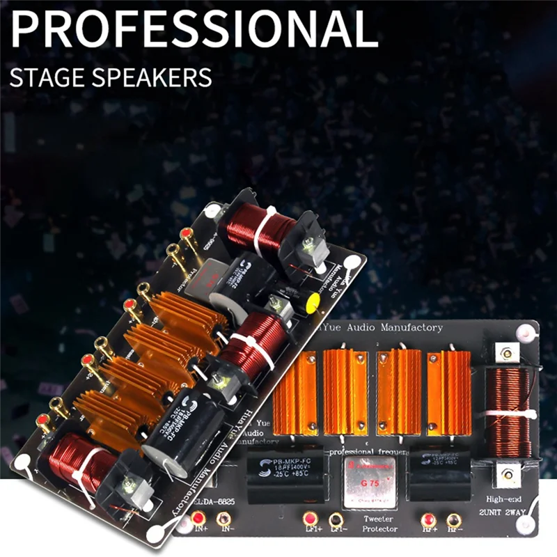 Кроссовер динамика высокой мощности 1500 Вт 3-полосный делитель частоты High-Low 8 Ом