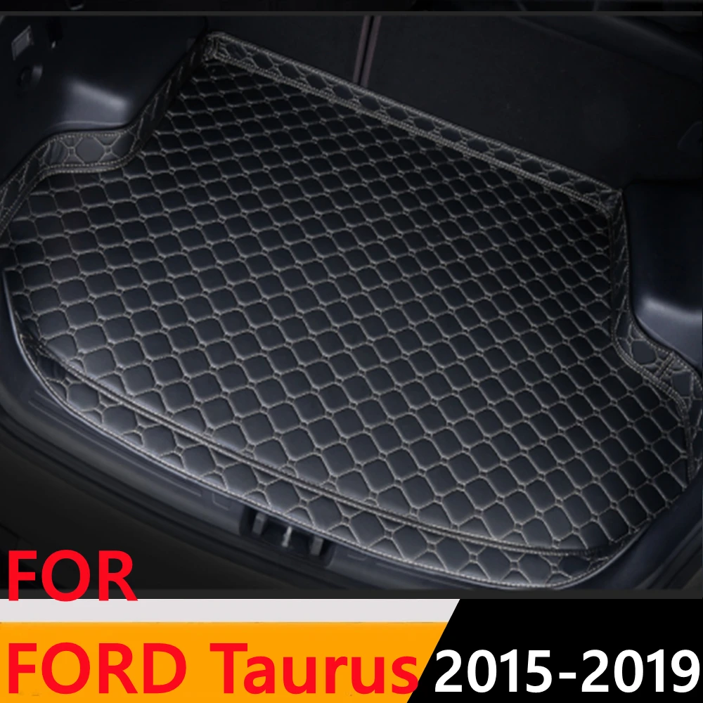

Sinjayer Car Trunk Mat Waterproof AUTO Tail Boot Carpets High Side Cargo Pad Carpet Liner Fit For FORD Taurus 2015 2016 17-2019