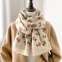 autumn winter scarf female student fashion thick tide ins korean all match wool square cross cute girl scarf women fashion scarf