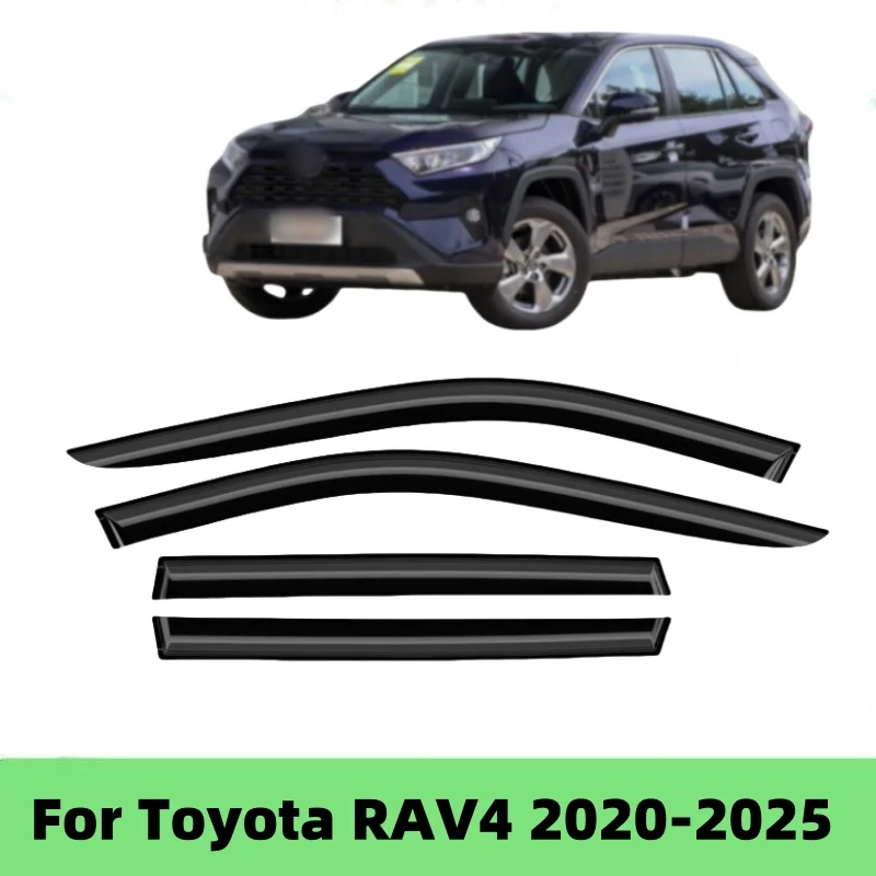

Для Toyota RAV4 2020 2021 2022-2025 оконные козырьки, дефлектор от дождя и солнца, защита от атмосферных воздействий, накладка, аксессуары для стайлинга автомобилей