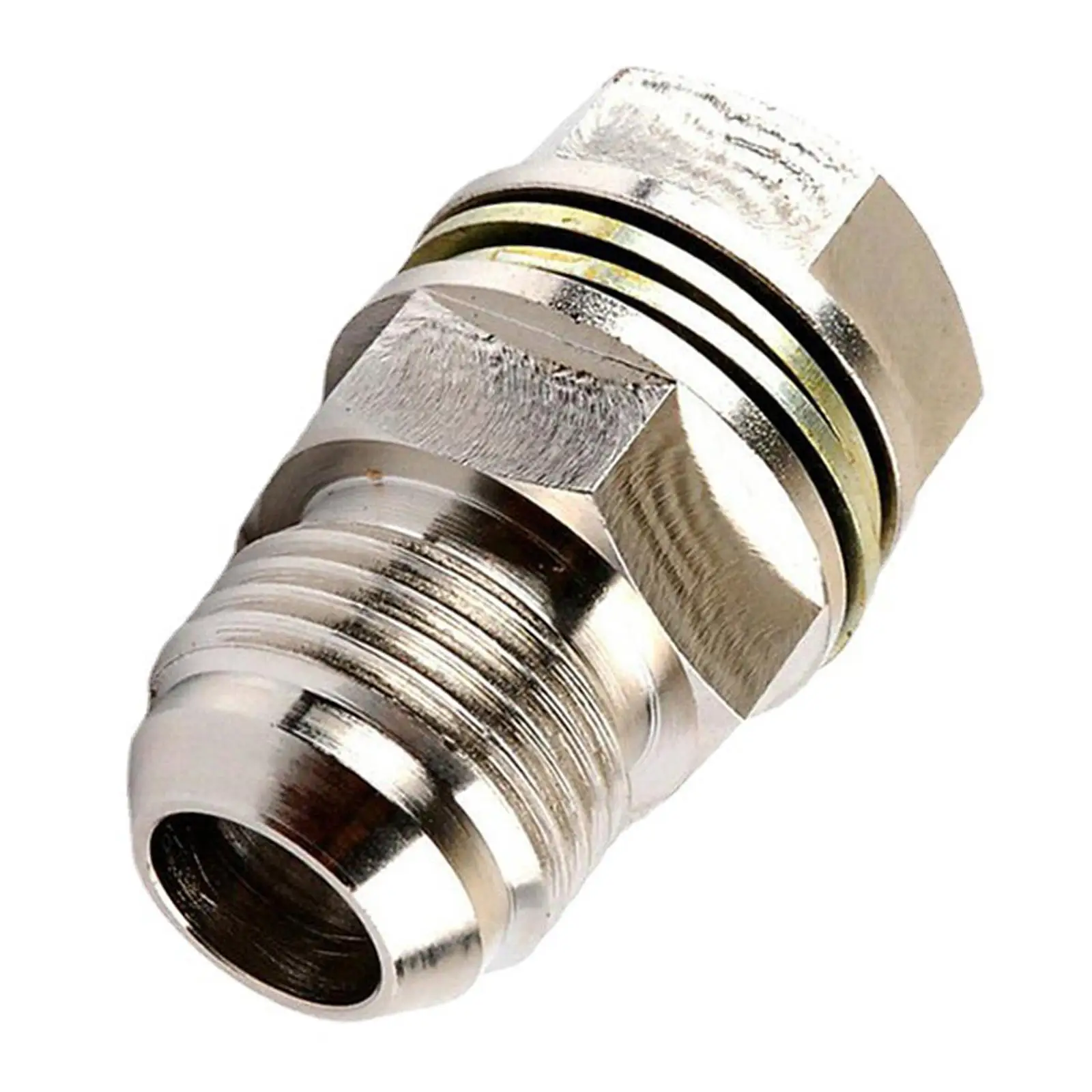 

Oil Pan Return Drain Plug Adapter Durable No Welding Spare Parts Replacement Rustproof Threaded M18x1.5mm Fitting Bung