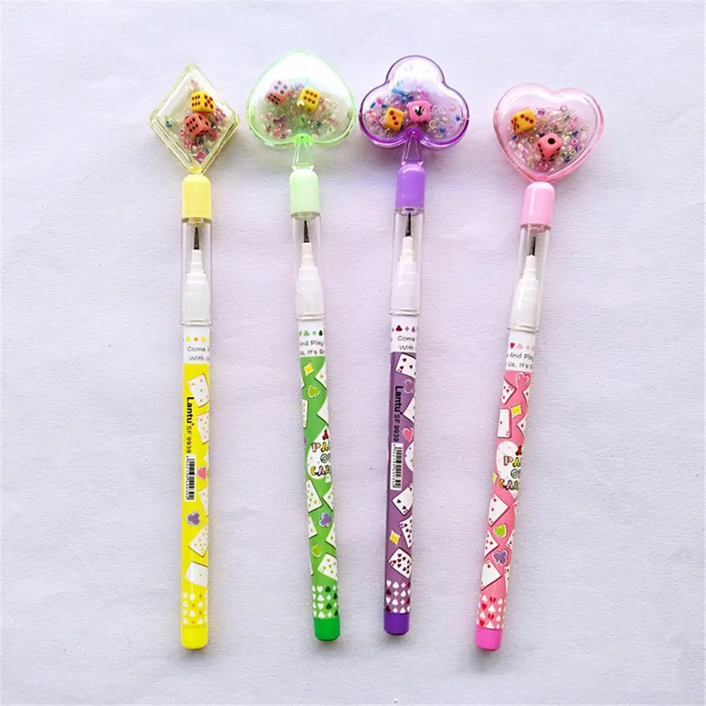 

2pcs Cute Pencils Dice Heart Square Bullet Automatic Pencil Mechanical Pencil for Children Stationery Pencils School Supplies