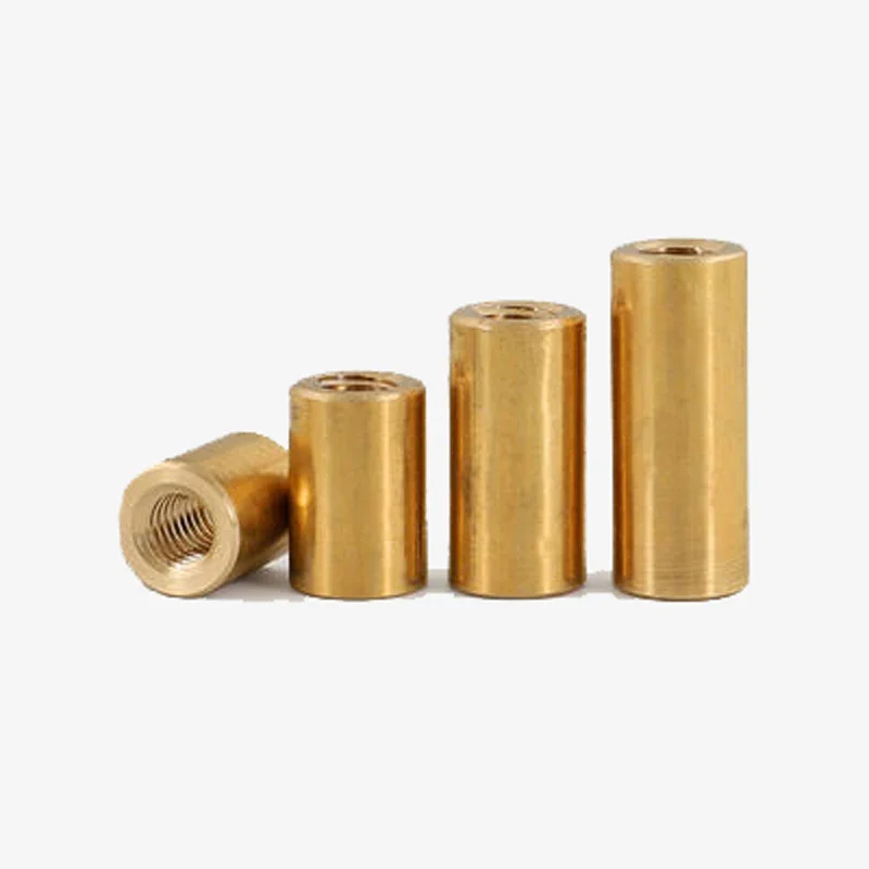 1 шт. M4 латунная колонна двойная сквозная соединительная гайка круглая