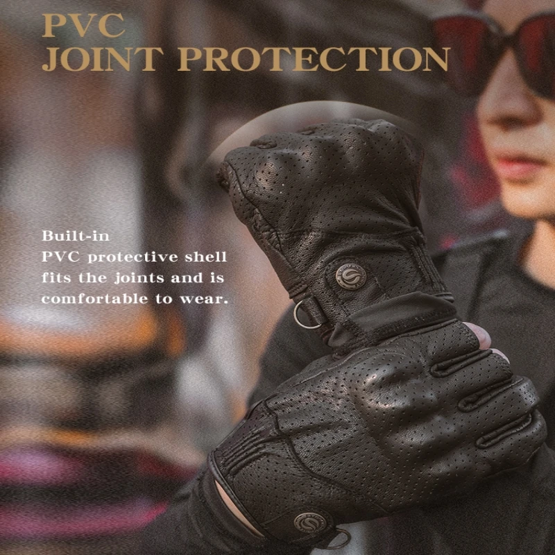 SFK мотоциклетные велосипедные перчатки с половиной пальца из натуральной козьей