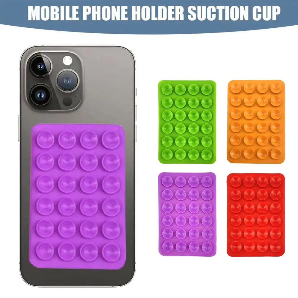 

New Suction Cup Wall Stand Mat Multifunctional Silicone Suction Phone Holder Arc Anti-Slip Suction Pad For Mobile Phone Fix A4Q0