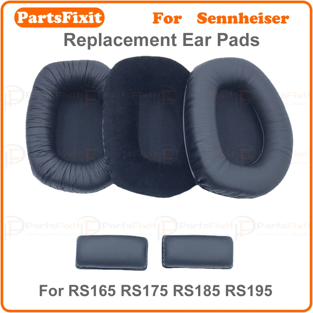 Фото Сменные амбушюры, повязка на голову для SENNHEISER RS165 RS175 RS185 RS195, мягкие амбушюры из пены с эффектом памяти, шумоизоляция, искусственная кожа №1