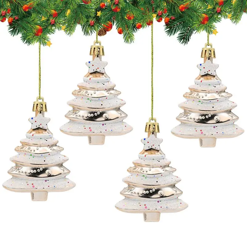 

For Christmas Tree 4 Pieces Hanging Christmas Tree Decoration Pendants For Christmas Christmas Tree Hanging Ornaments For Wall