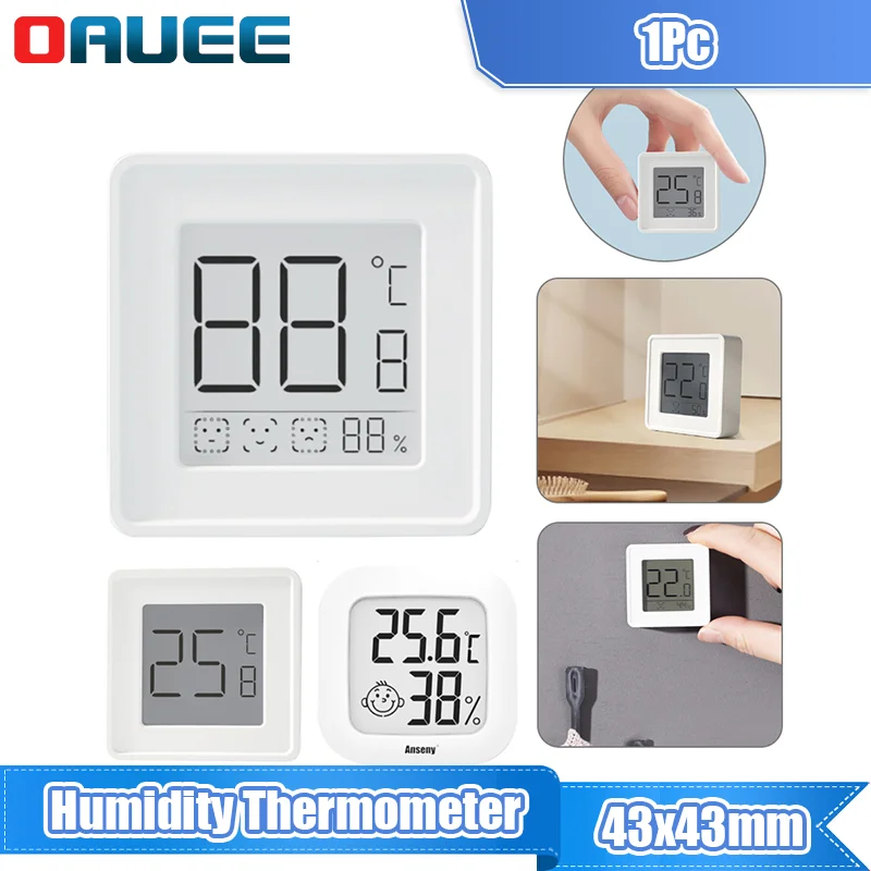 

Thermometer Humidity Meter Hygrometer Tools LCD Electronic Digital Temperature Sensor Indoor Convenient Gauge Weather Station