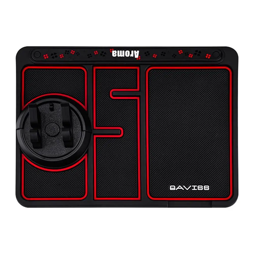 4 в 1 автомобильный нескользящий Силиконовый коврик для приборной панели |