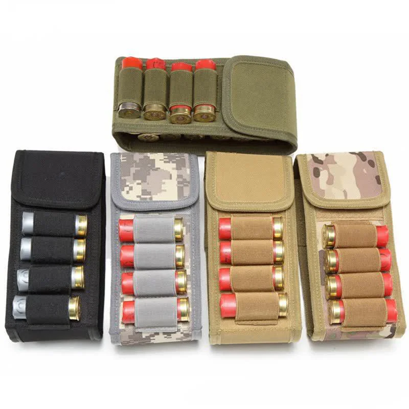 

Tactical Molle 12 Rounds Shotgun Ammo Shell Bag Foldable 12 Gauge Cartridge Pouch Gun Bullet Pouch Bag Hunting Waist Bag