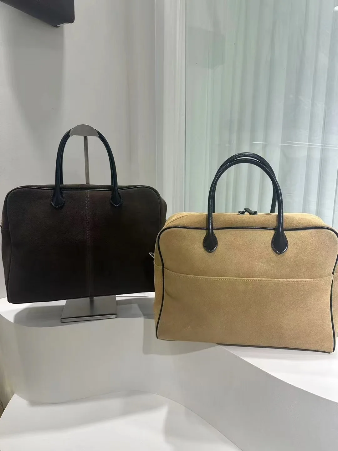 FIRMRANCH осень/зима модный универсальный портфель из замши большой вместимости