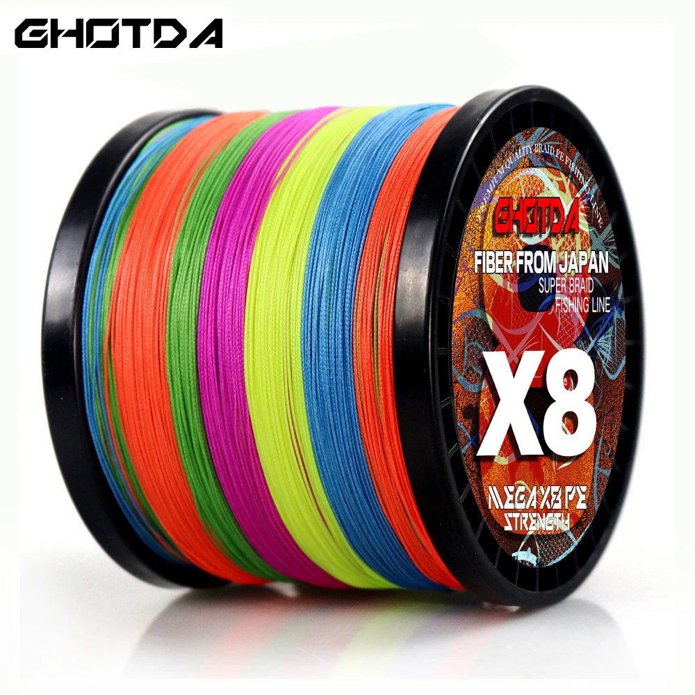 

GHOTDA 300M 9x 8x Braided Fishing Line PE Sea Saltwater 8+1 Strands Fishing Weaves Super Strong Power Main Line 20-100LB