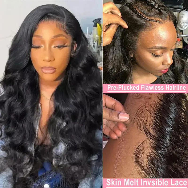 Hd Transparent Lace Frontal Wigs For Women Human Hair 13x4 Body Wave Lace Front Wig Brazilian 13x6 Wet And Wavy Lace Front Wig