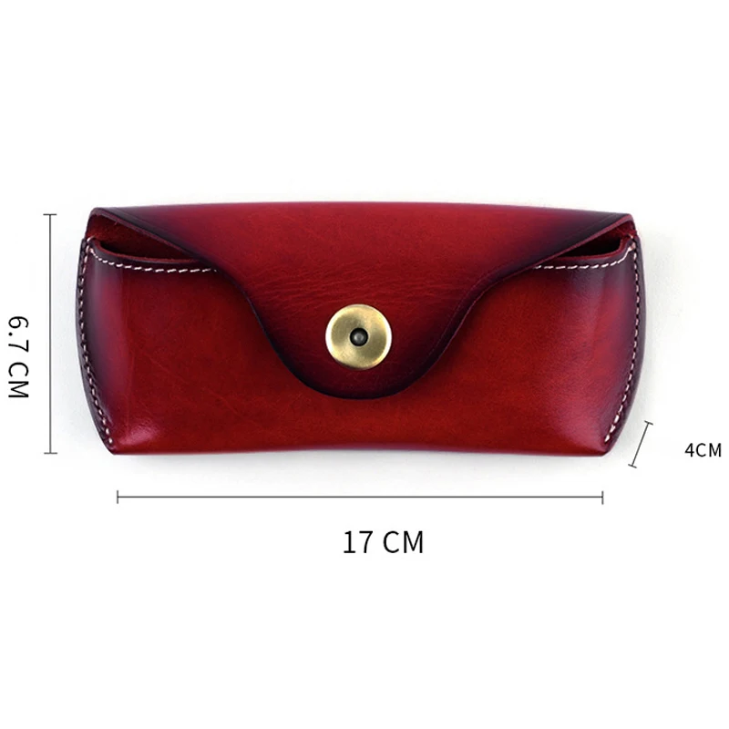 Чехол для очков из натуральной кожи с ремнем на талию