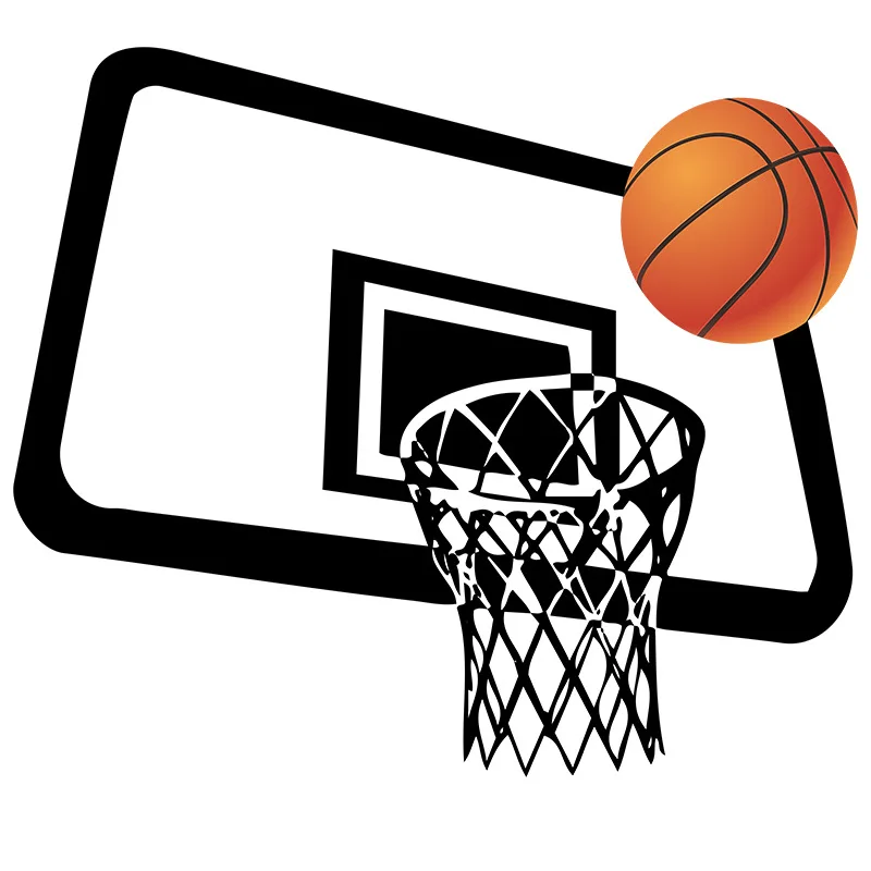 Наклейка для декора детской комнаты персонализированная корзина стрельбы