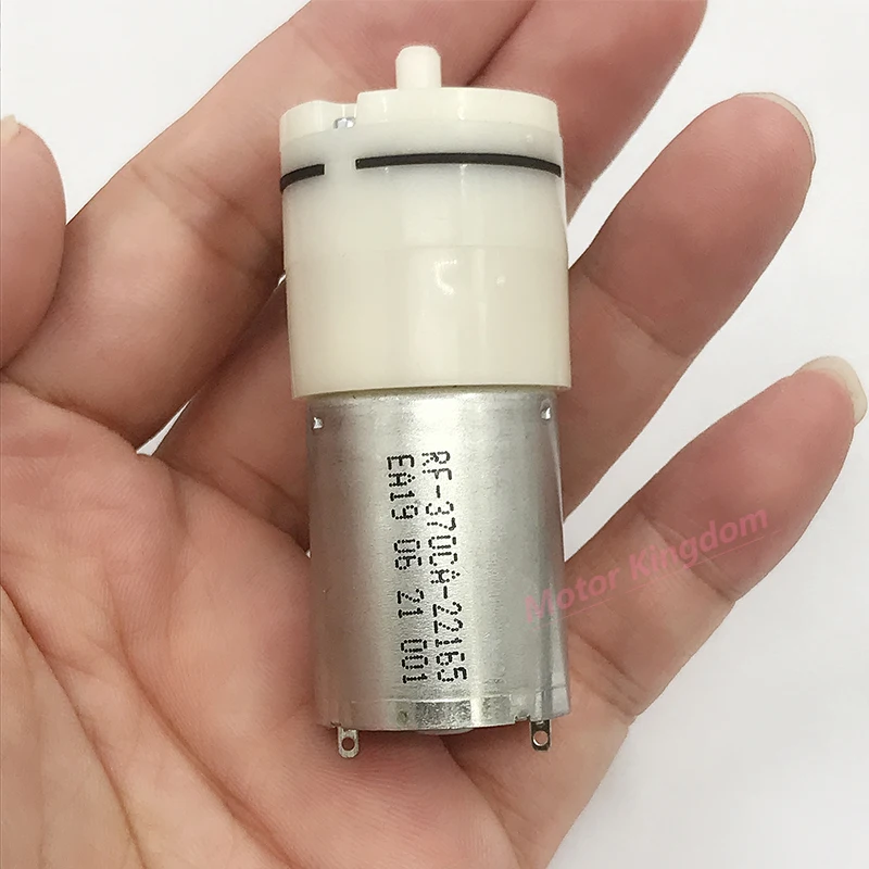 

DC 3V 3.7V 5V 6V 12V 24V Small 370 Motor Pump Micro Mini Vacuum Air Oxygen Flow Control Pump for Aquarium Fish water Tank