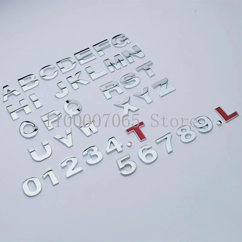 DIY 25 мм Металлические 26 букв 10 цифр Автомобильная Эмблема для VW Audi все