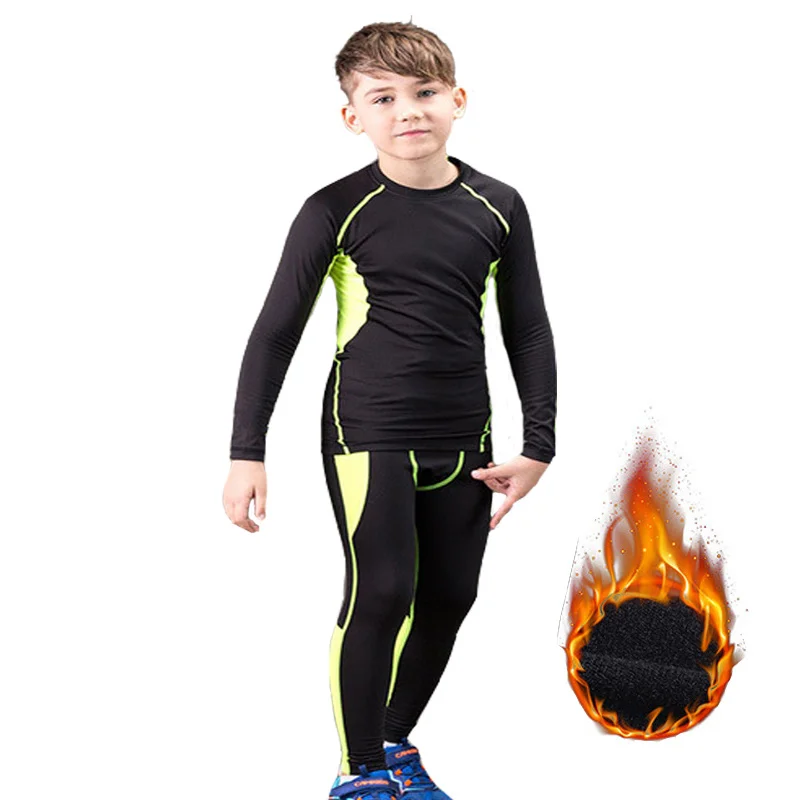 

Winter Thermal Underwear Set Children Warm Thermo Underwear Homme Masculino Long Johns Boys Girls Lucky Johns Fitness Quick Dry