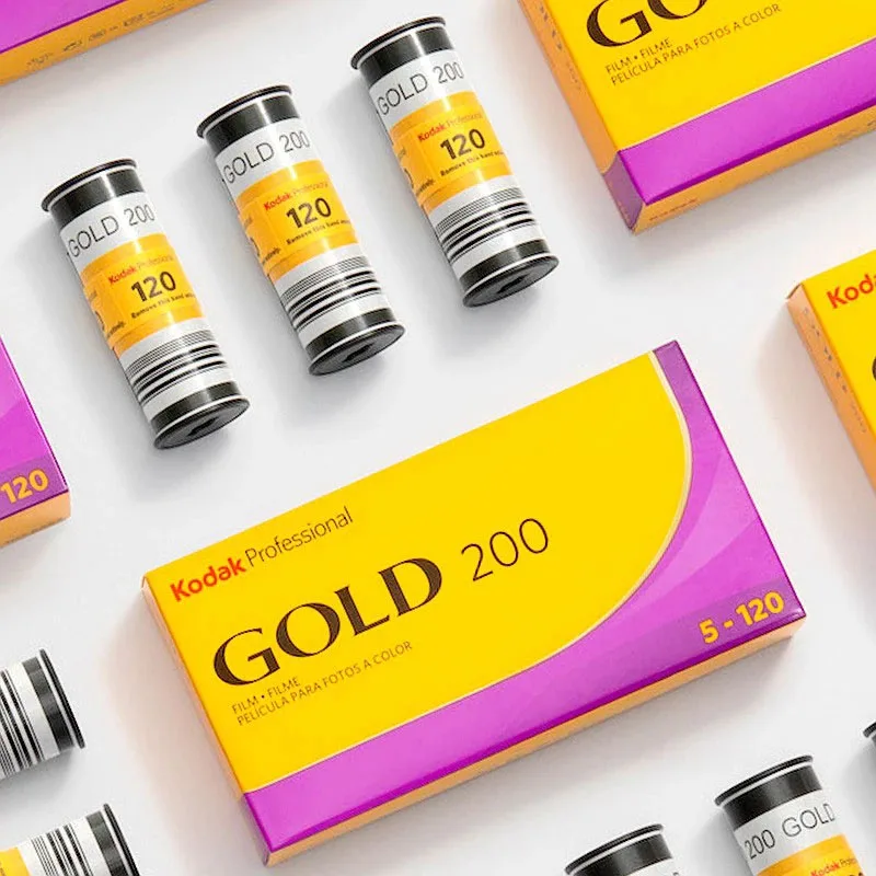 Kodak Gold 200 Professional IOS 120 мм цветная отрицательная пленка 1-5 рулонов в стиле ретро |