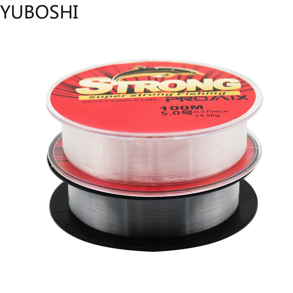 

Newest Explosive Models 5.3LB-56.4LB Red/Transparent Nylon Monofilament Line 100M Durable Fishing Line