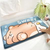 new cute animal cartoon bath mat anti slip water absorption quick dry rug kids bathroom mats shower soft entrance door carpet