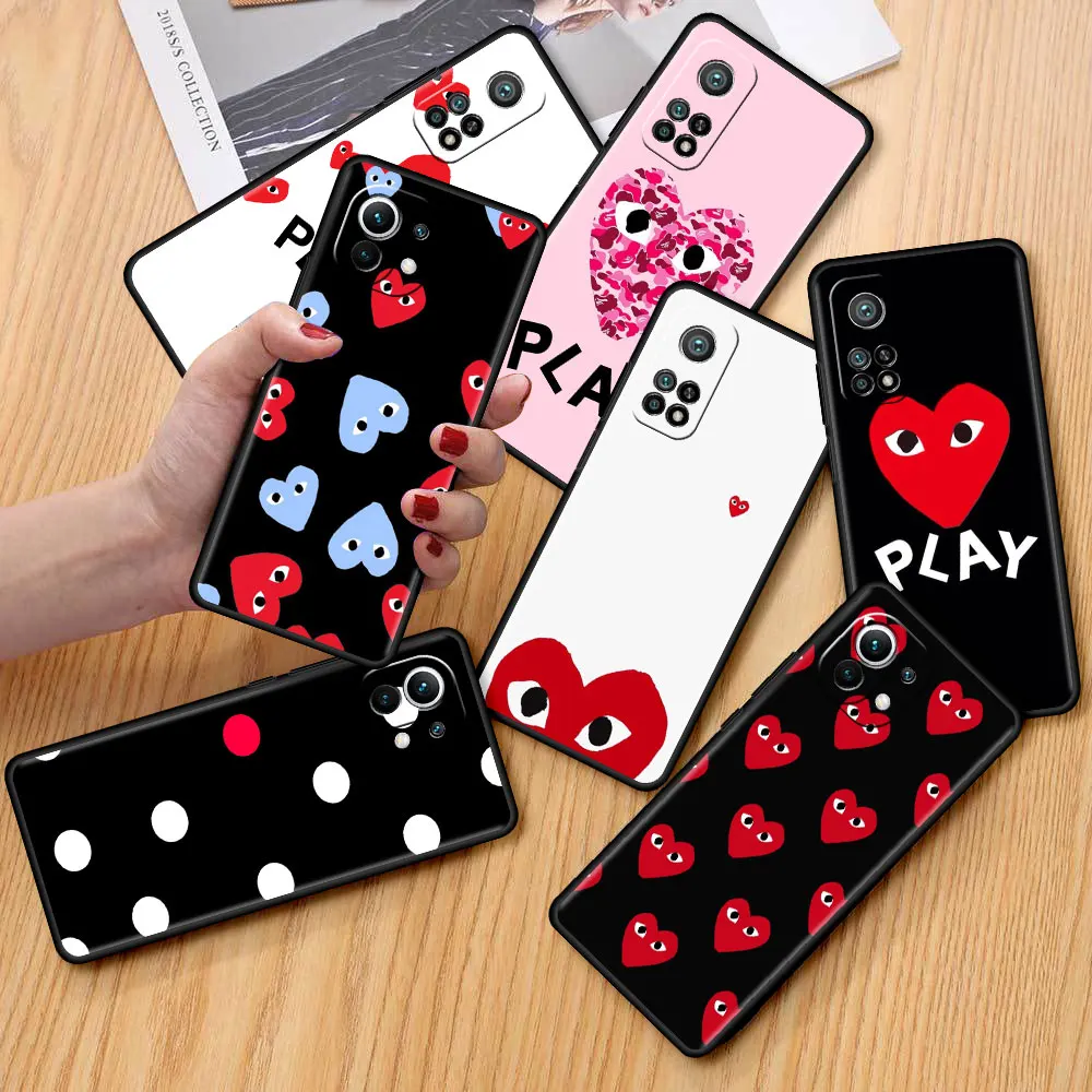 

Black Estuche Case For Xiaomi Mi Poco X3 NFC M3 10T Pro 11T 5G Mobile Phones Funda 9T Note 10 Lite F1 Cover Love Naughty Child