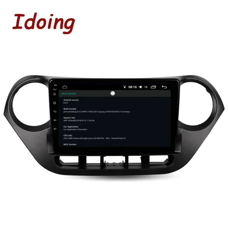 Idoing 9 &quotавтомобильная стереосистема Android Radio Vedio мультимедийный плеер для Hyundai I10