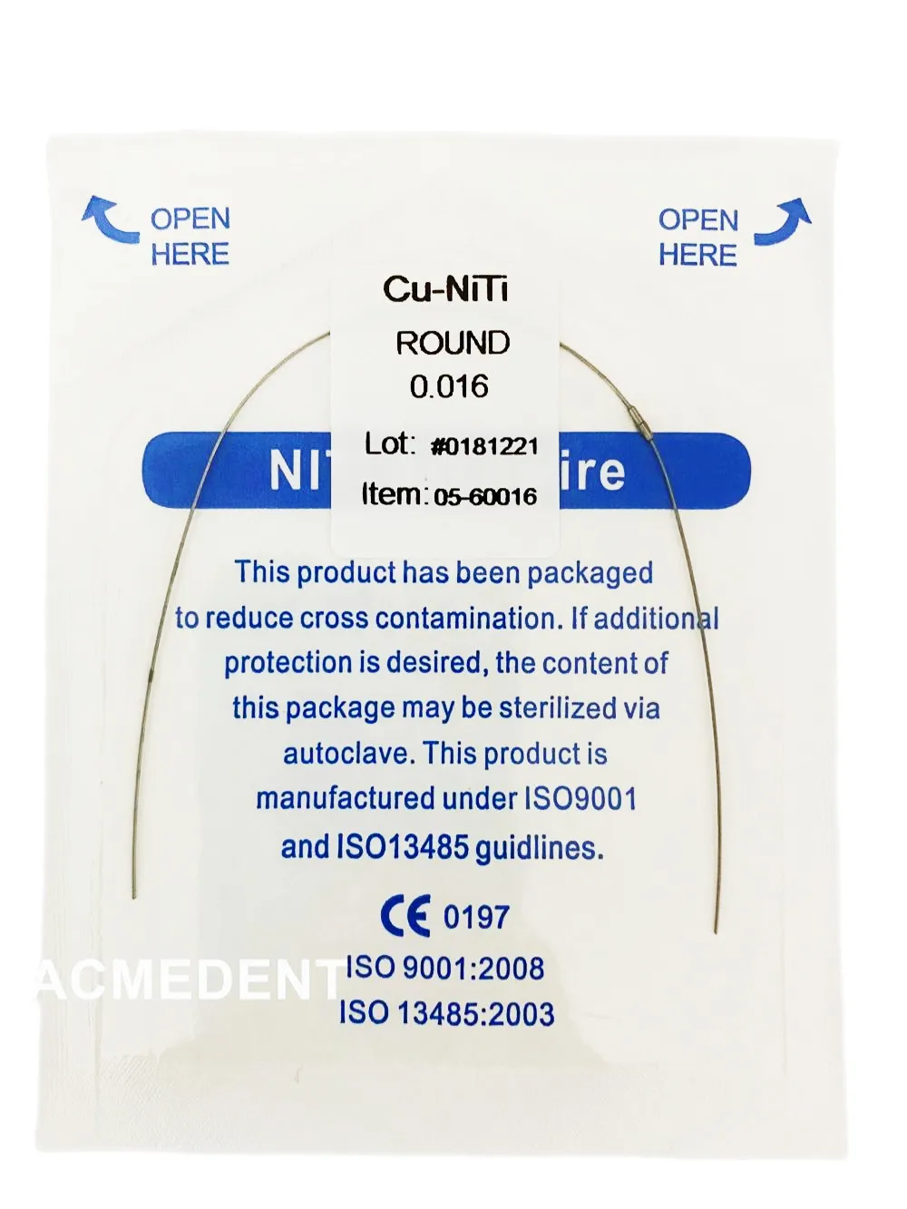 

0,016 стоматологические медные Niti Cu арочные провода круглые провода стопы Ортодонтические Cu-Niti стопор ортодонтический ОРТ ортодонтический о...