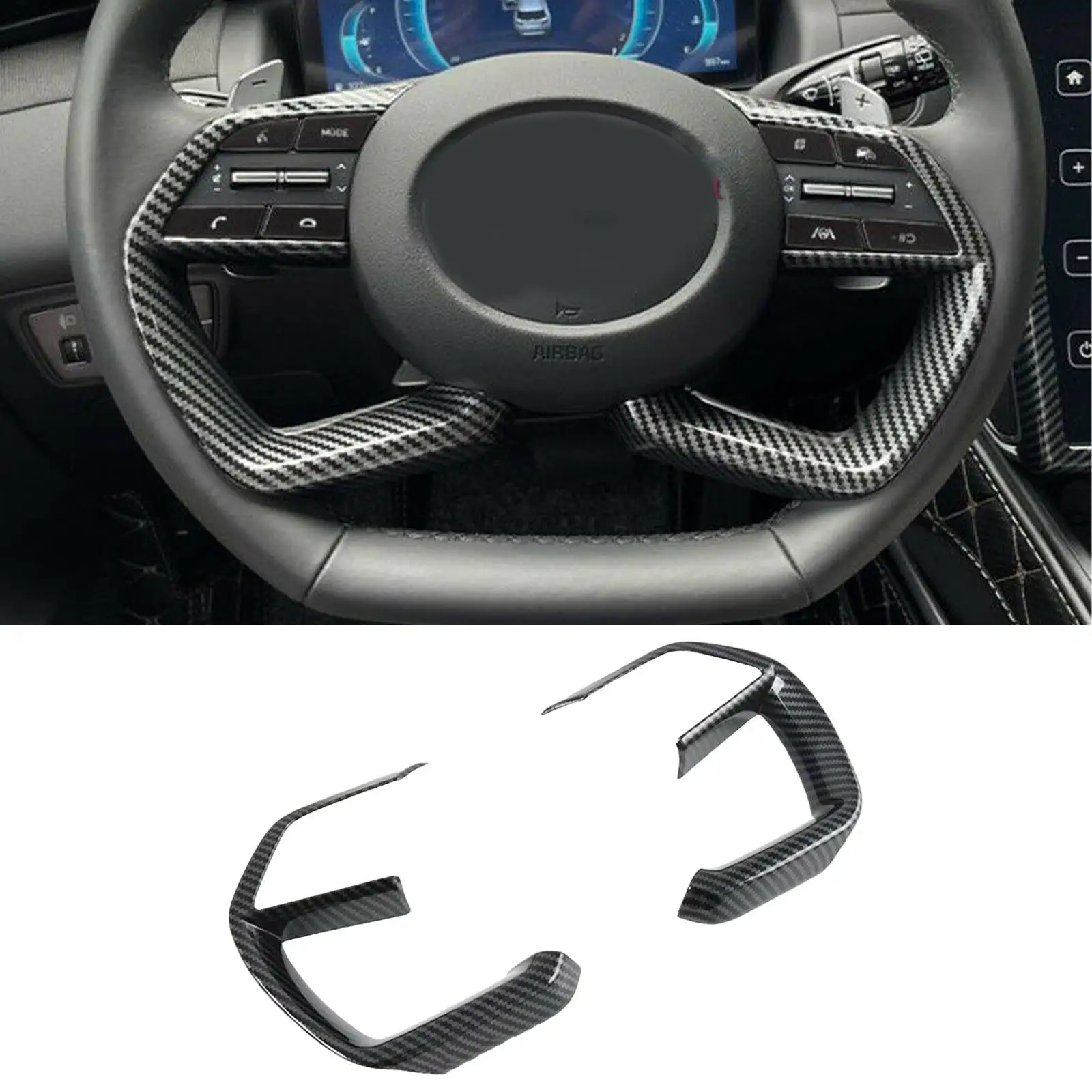 

Чехол на руль для Hyundai Tucson 2021 2022 ABS, 2 шт.